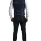 Elegant Slim Fit Black Three-Piece Suit