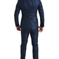 Metallic Blue Martini Slim Fit Suit