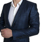 Metallic Blue Martini Slim Fit Suit