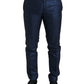Metallic Blue Martini Slim Fit Suit