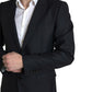 Elegant Black Silk Blend Martini Suit