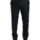 Elegant Black Silk Blend Martini Suit