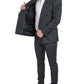 Sleek Grey Slim Fit Double Breasted Suit