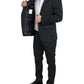 Sophisticated Black Two-Piece Martini Suit