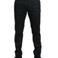 Sophisticated Black Two-Piece Martini Suit
