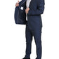 Elegant Dark Blue Slim Fit Designer Suit