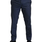 Elegant Dark Blue Slim Fit Designer Suit