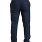 Elegant Dark Blue Slim Fit Designer Suit