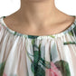 Floral Silk Long Sleeve Blouse