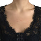 Elegant Sheer Lace Long Sleeve Blouse