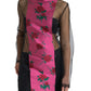 Elegant Floral Sheer Peasant Blouse