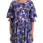 Floral A-Line Knee Length Cotton Dress