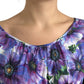 Floral A-Line Knee Length Cotton Dress