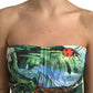 Multicolor Cotton Jungle-Print Gown