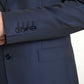 Elegant Dark Blue Slim Fit Designer Suit