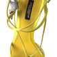Enchanting Yellow Ankle Strap Sandals
