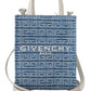Chic Light Blue Cotton Mini Bag