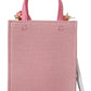Chic Bright Pink Mini Rectangle Shoulder Bag