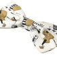Chic Beige Silk Musical Bow Tie