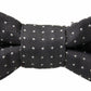 Elegant Silk Black Bow Tie