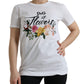 Elegant Flower Motif Cotton Tee