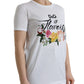 Elegant Flower Motif Cotton Tee