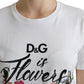 Elegant Flower Motif Cotton Tee