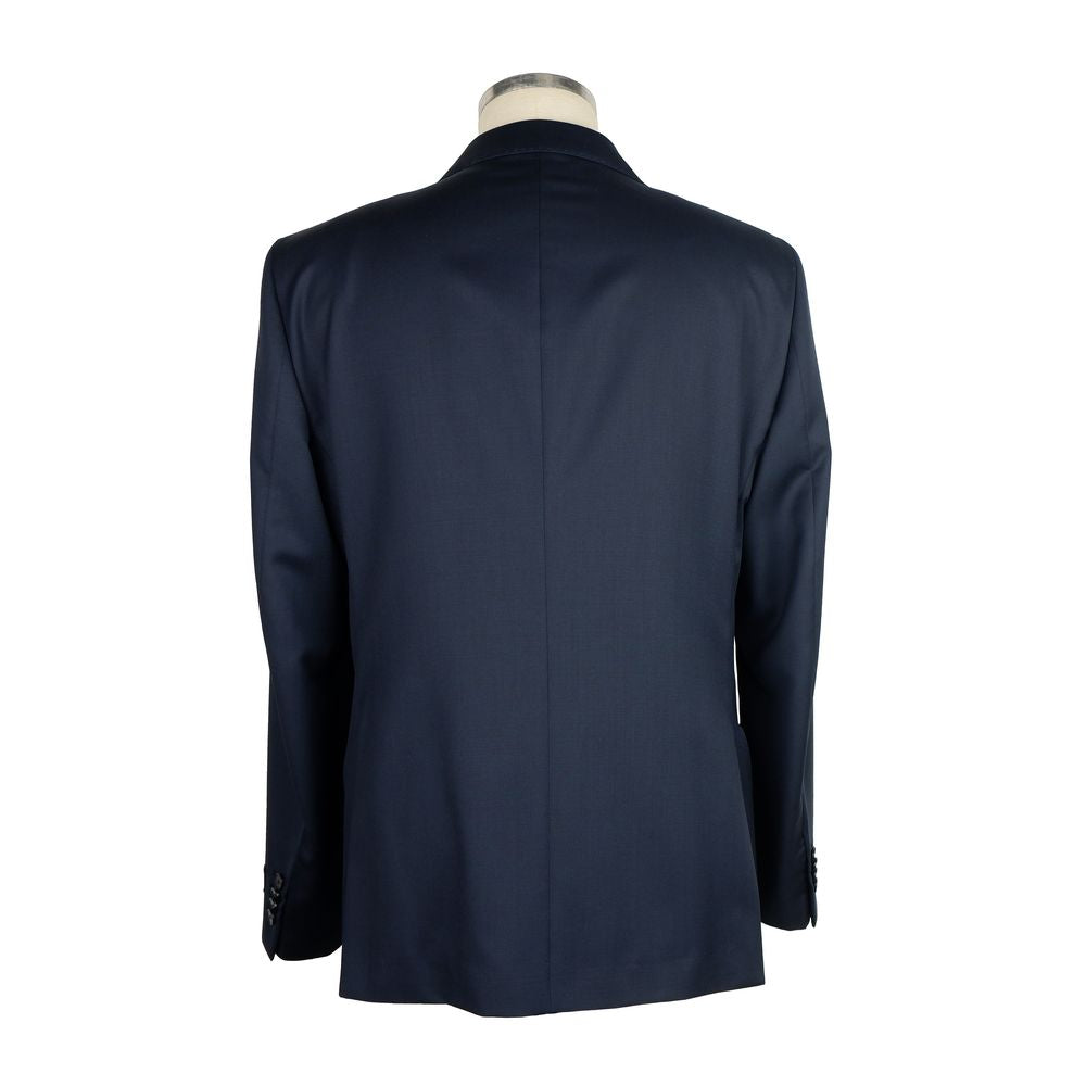 Milanese Dark Blue Virgin Wool Suit