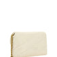Elegant White Quilted Leather Shoulder Bag