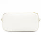 Elegant White Calfskin Leather Shoulder Bag