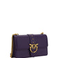 Elegant Purple Mini Shoulder Bag with Gold Accents
