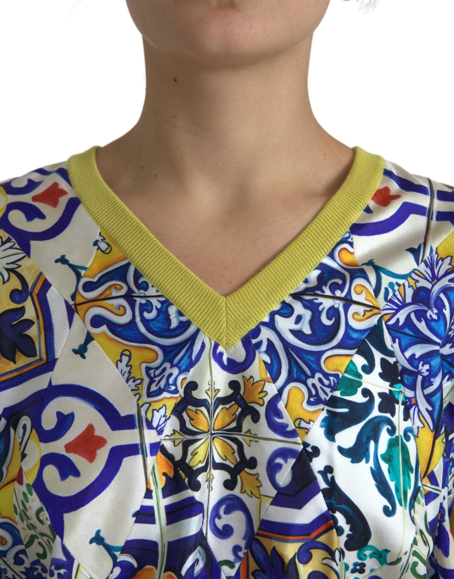 Multicolor Majolica Cashmere Blend Sweater