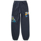 Graffiti Embroidered Cotton Tracksuit Trousers