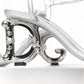 Silver Elegance Ankle Strap Sandals
