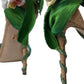 Emerald Elegance Satin Heels