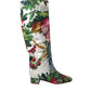 Floral Brocade Knee High Boots