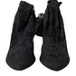Elegant Black Stretch Sock Boots