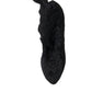 Elegant Black Stretch Sock Boots