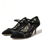 Elegant Black Taormina Lace Heels