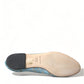 Elegant Floral Lace Aqua Vally Flats