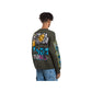 Military-Inspired Wool-Blend Graffiti Sweater