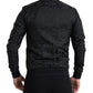 Elegant Full Zip Black Sweater