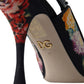 Floral Slingback Heels with Luxe Crystal Details