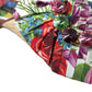 Multicolor Floral Flats Crystal Sandals Shoes