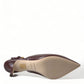 Elegant Leather Slingback Pumps - Chic Brown Hue