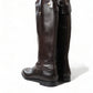 Elegant Dark Brown Knee High Rider Boots
