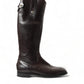 Elegant Dark Brown Knee High Rider Boots