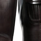 Elegant Dark Brown Knee High Rider Boots