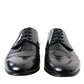Elegant Men's Leather Lace-Up Derby Shoes
