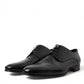 Elegant Men's Leather Lace-Up Derby Shoes
